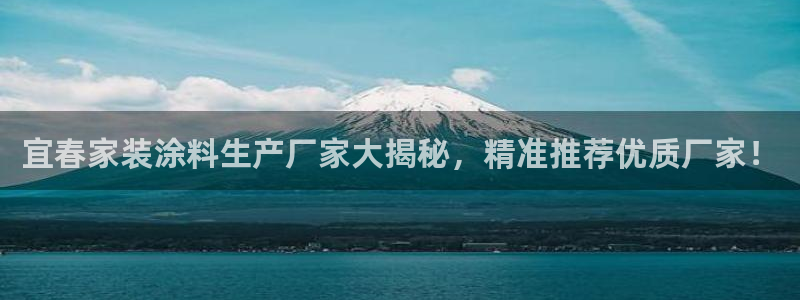 和记官方平台：宜春家装涂料生产厂家大揭秘，精准推荐优质厂家！