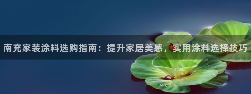 和记平台官网：南充家装涂料选购指南：提升家居美感，实用涂料选择技巧