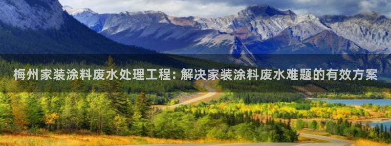 和记官方：梅州家装涂料废水处理工程: 解决家装涂料废水难题的有效方案
