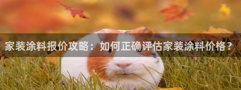 和记app官网：家装涂料报价攻略：如何正确评估家装涂料价格？