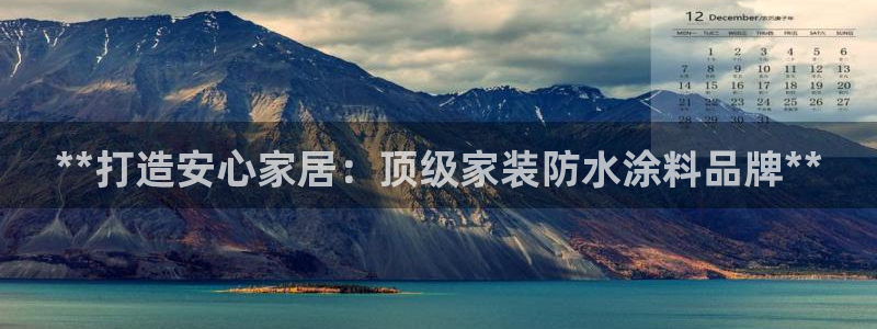 和记Ag：**打造安心家居：顶级家装防水涂料品牌**